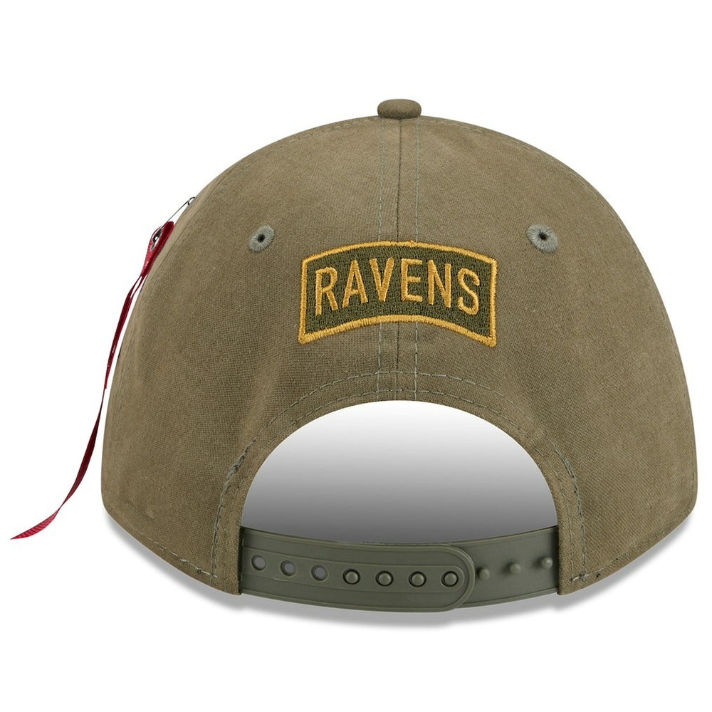 Baltimore Ravens x Alpha Industries A-Frame 9FORTY Adjustable Hat | NFL New