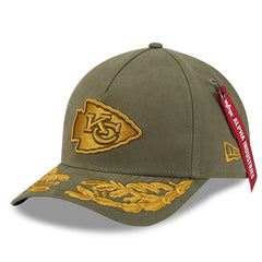 Kansas City Chiefs x Alpha Industries A-Frame 9FORTY Adjustable Hat | NFL Hot