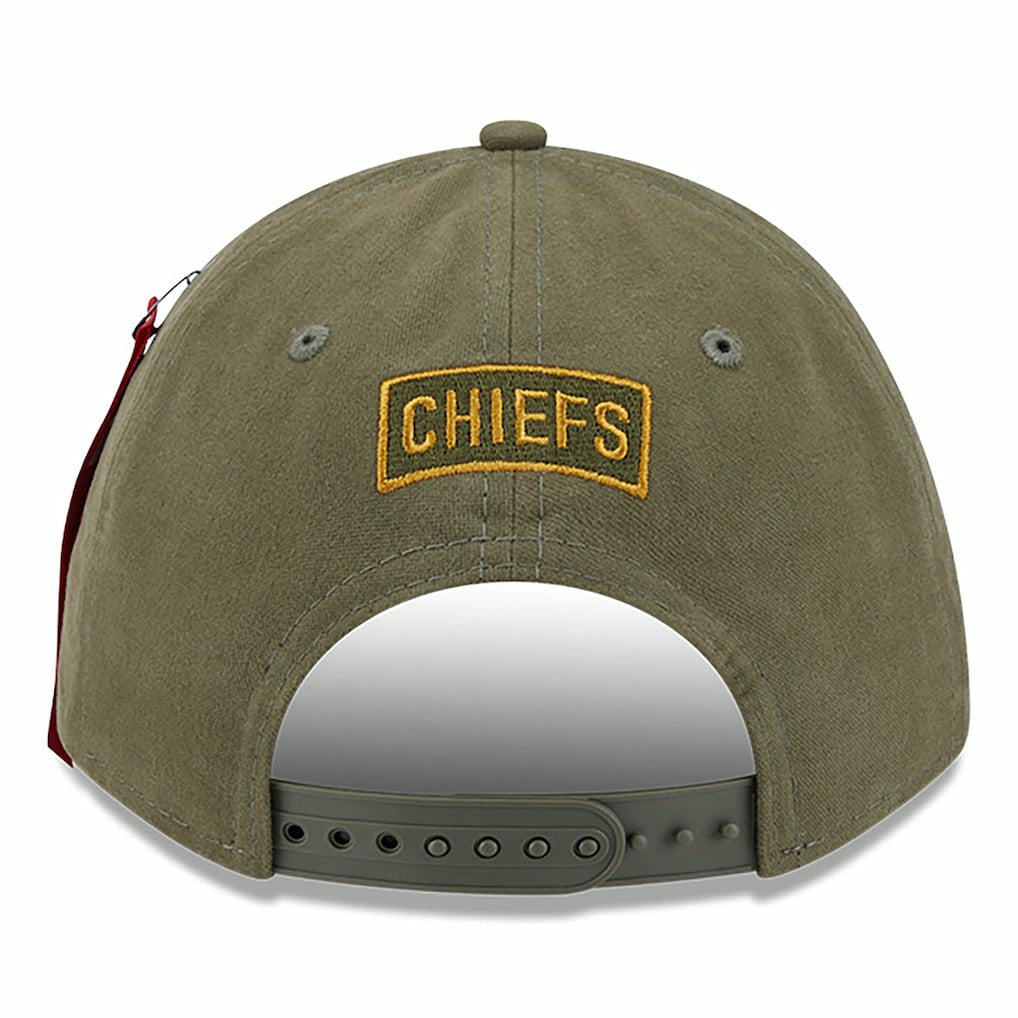 Kansas City Chiefs x Alpha Industries A-Frame 9FORTY Adjustable Hat | NFL Hot