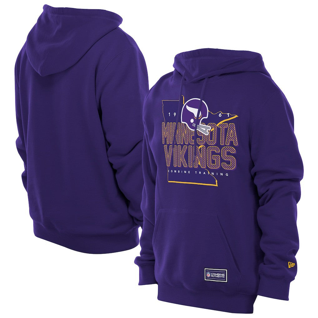 Minnesota Vikings Combine Authentic Local State Throwback Hoodie | NFL Sale