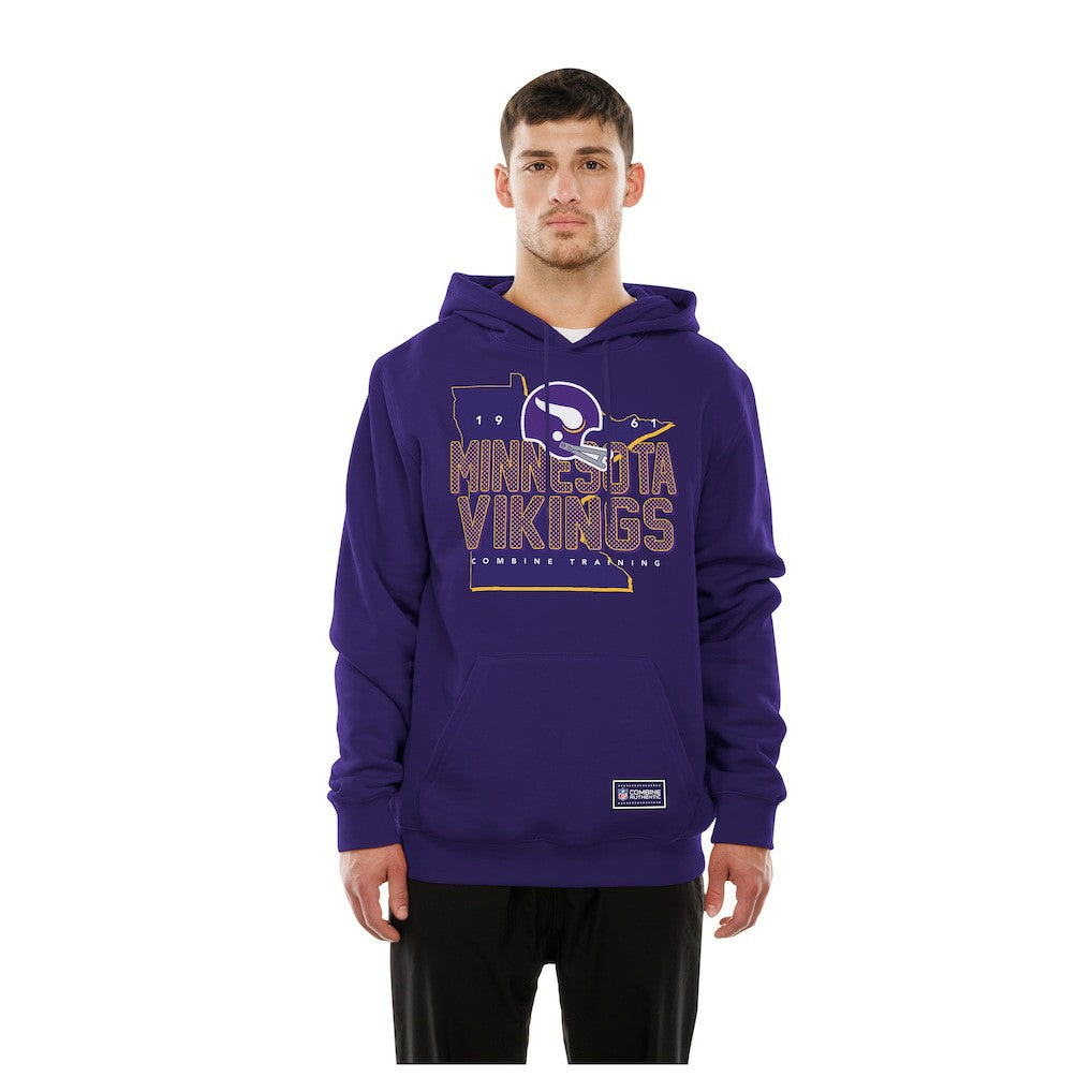 Minnesota Vikings Combine Authentic Local State Throwback Hoodie | NFL Sale
