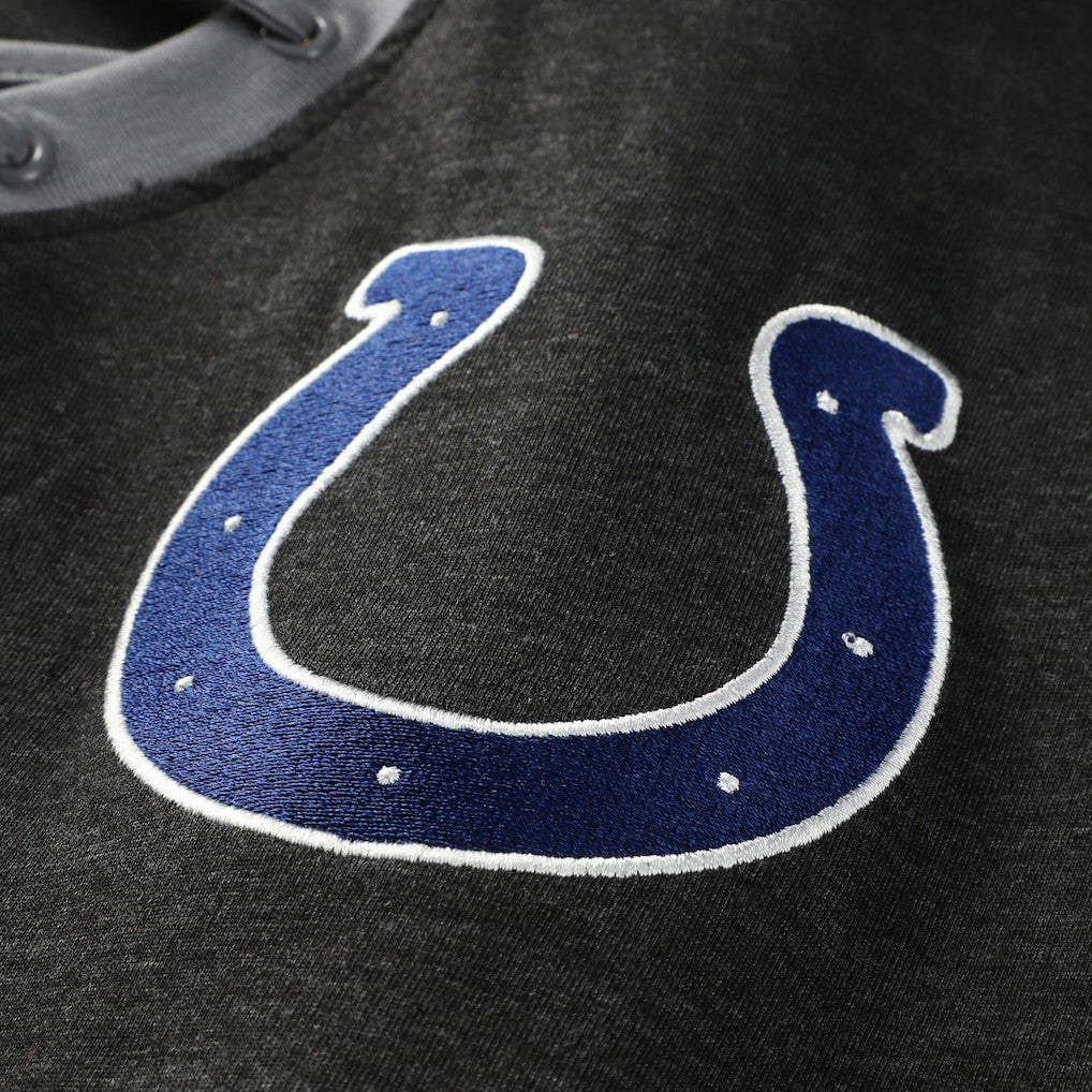 Indianapolis Colts Women's Plus Size Throwback Lace-Up Long Sleeve T-Shirt | NFL Discount