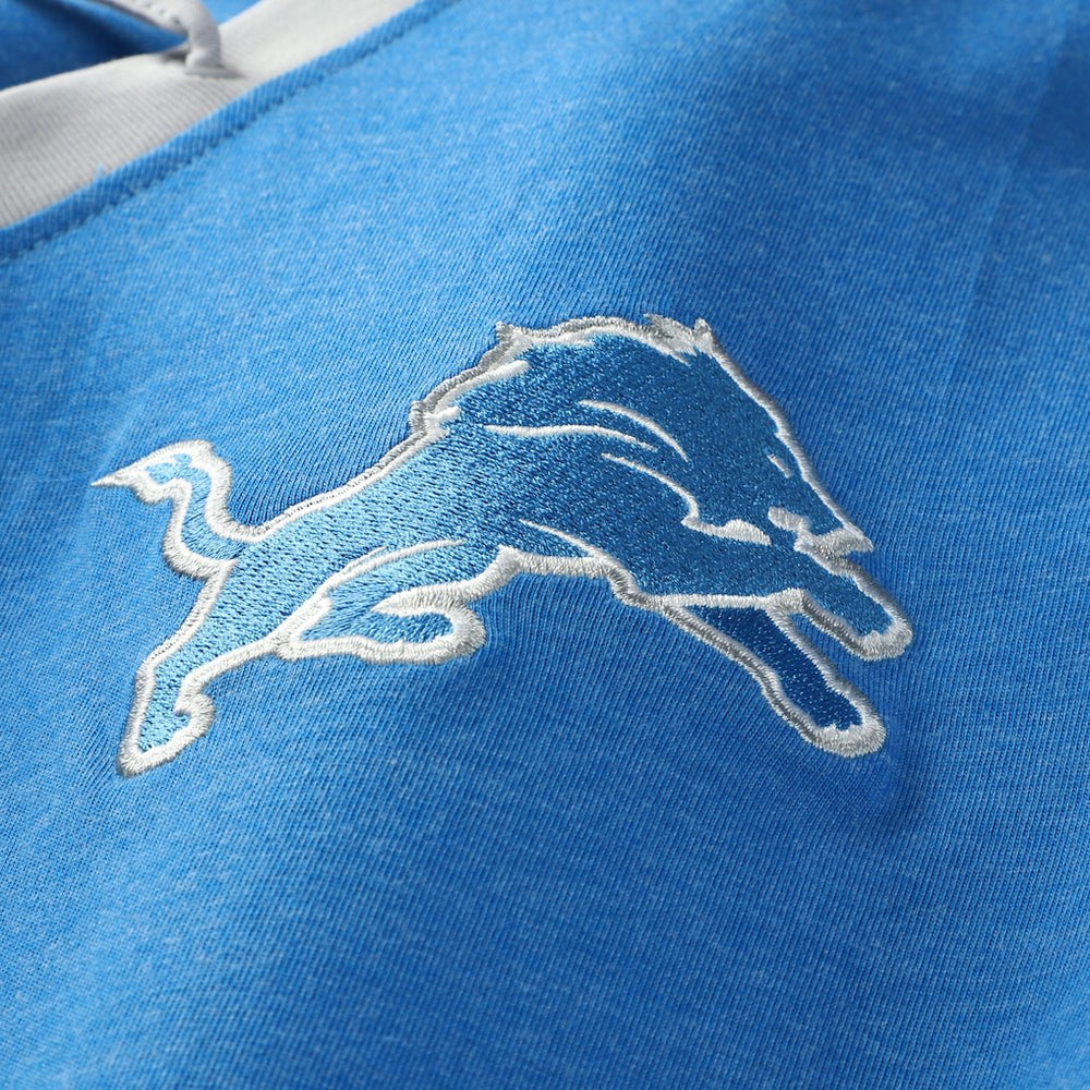 Detroit Lions Women's Plus Size Throwback Lace-Up Long Sleeve T-Shirt | NFL Hot