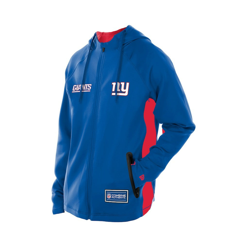 New York Giants Combine Authentic Raglan Scuba Full-Zip Hoodie | NFL Discount