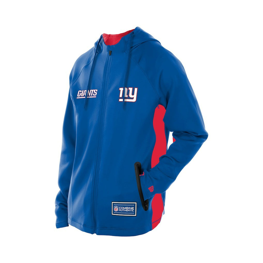 New York Giants Combine Authentic Raglan Scuba Full-Zip Hoodie | NFL Discount