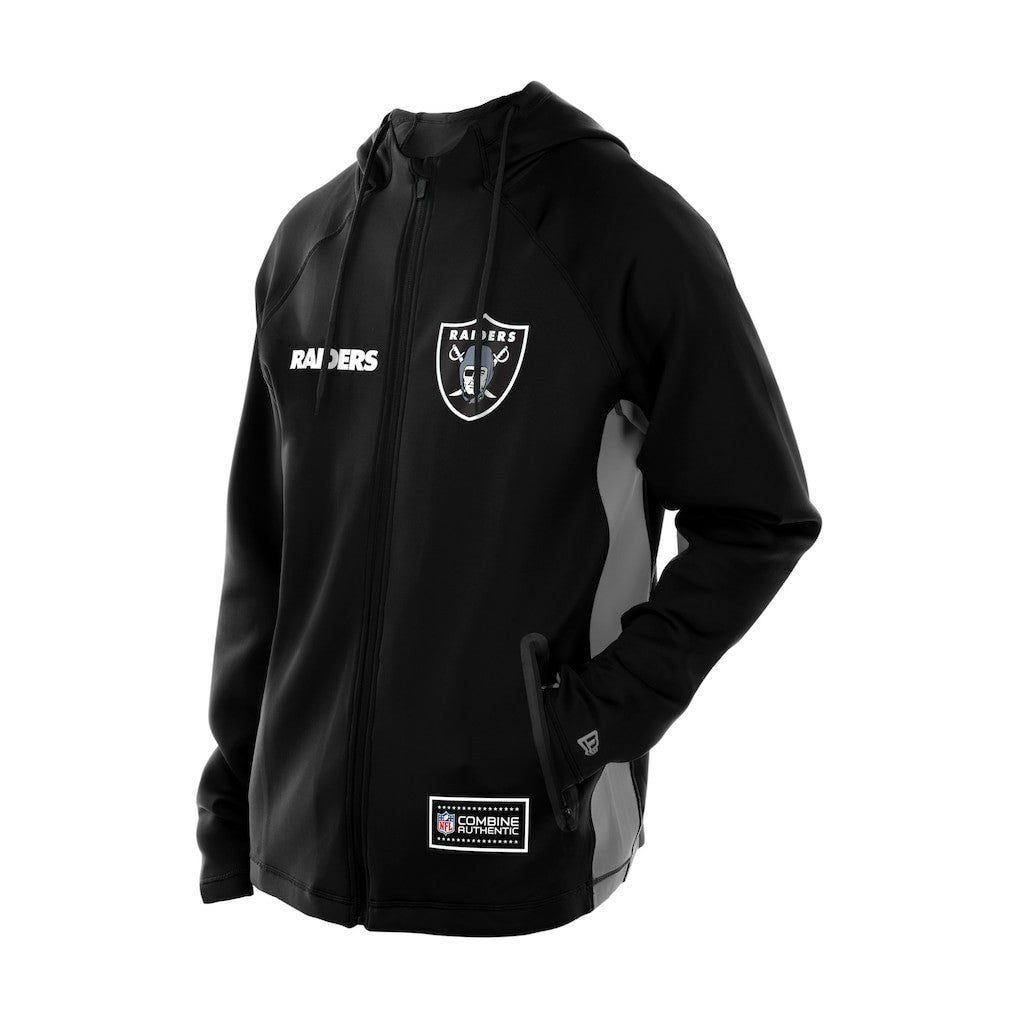 Las Vegas Raiders Combine Authentic Raglan Scuba Full-Zip Hoodie | NFL Online