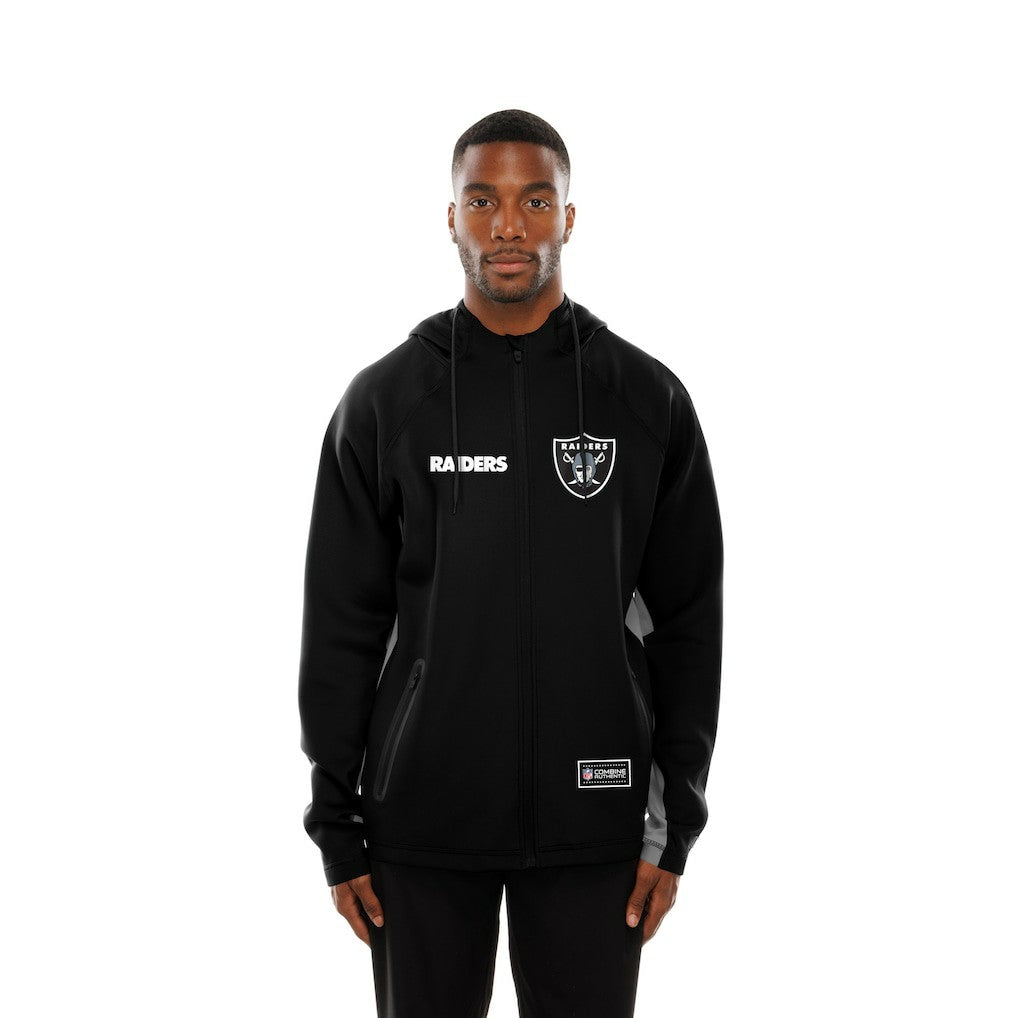 Las Vegas Raiders Combine Authentic Raglan Scuba Full-Zip Hoodie | NFL Online