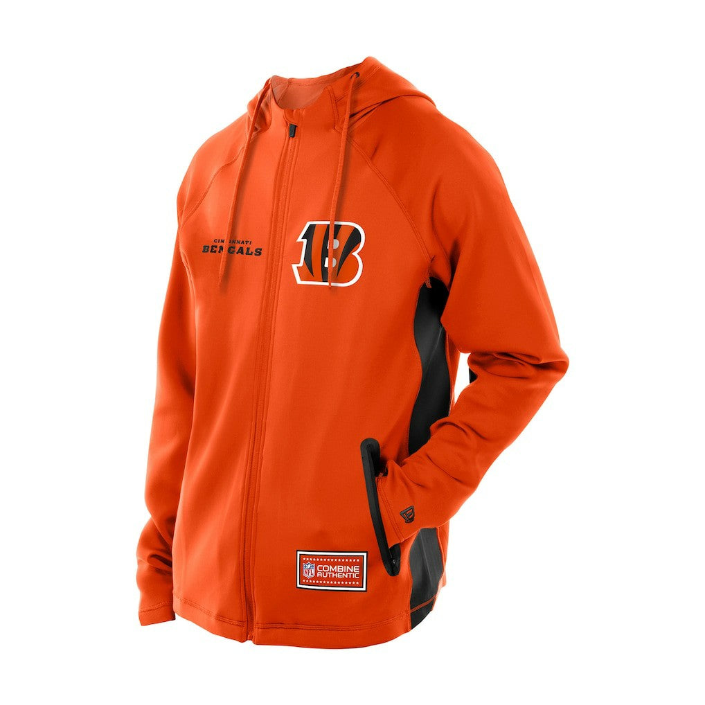 Cincinnati Bengals Combine Authentic Raglan Scuba Full-Zip Hoodie | NFL Outlet
