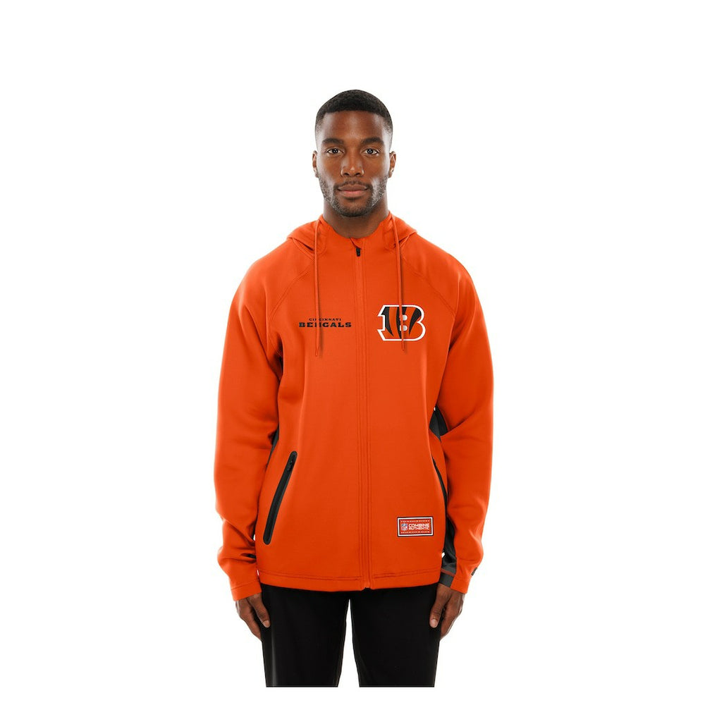 Cincinnati Bengals Combine Authentic Raglan Scuba Full-Zip Hoodie | NFL Outlet