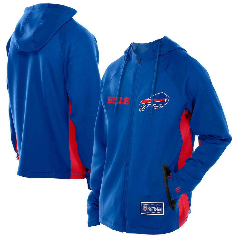 Buffalo Bills Combine Authentic Raglan Scuba Full-Zip Hoodie | NFL Discount