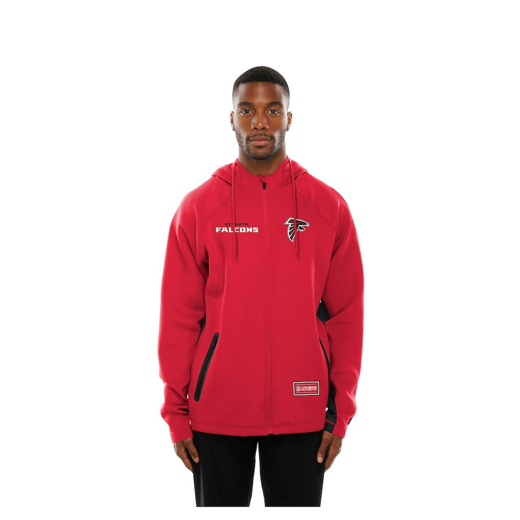 Atlanta Falcons Combine Authentic Raglan Scuba Full-Zip Hoodie | NFL New