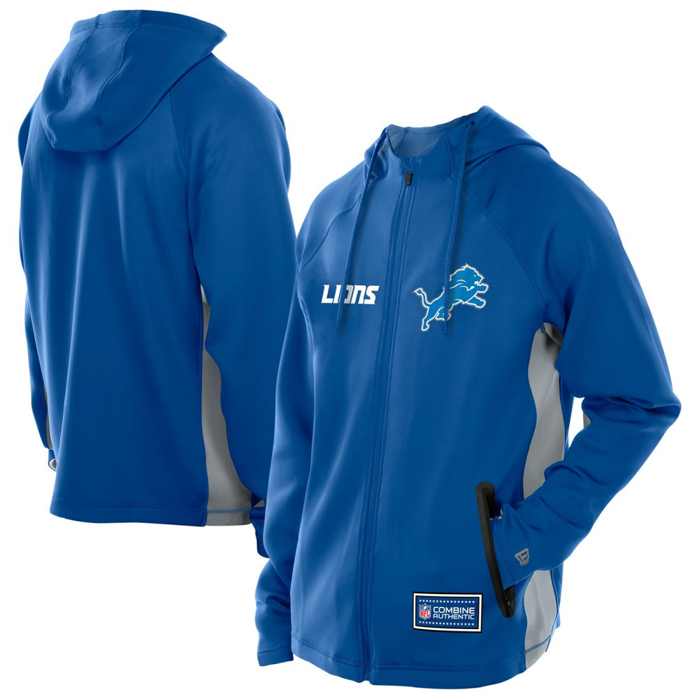Detroit Lions Combine Authentic Raglan Scuba Full-Zip Hoodie | NFL Hot