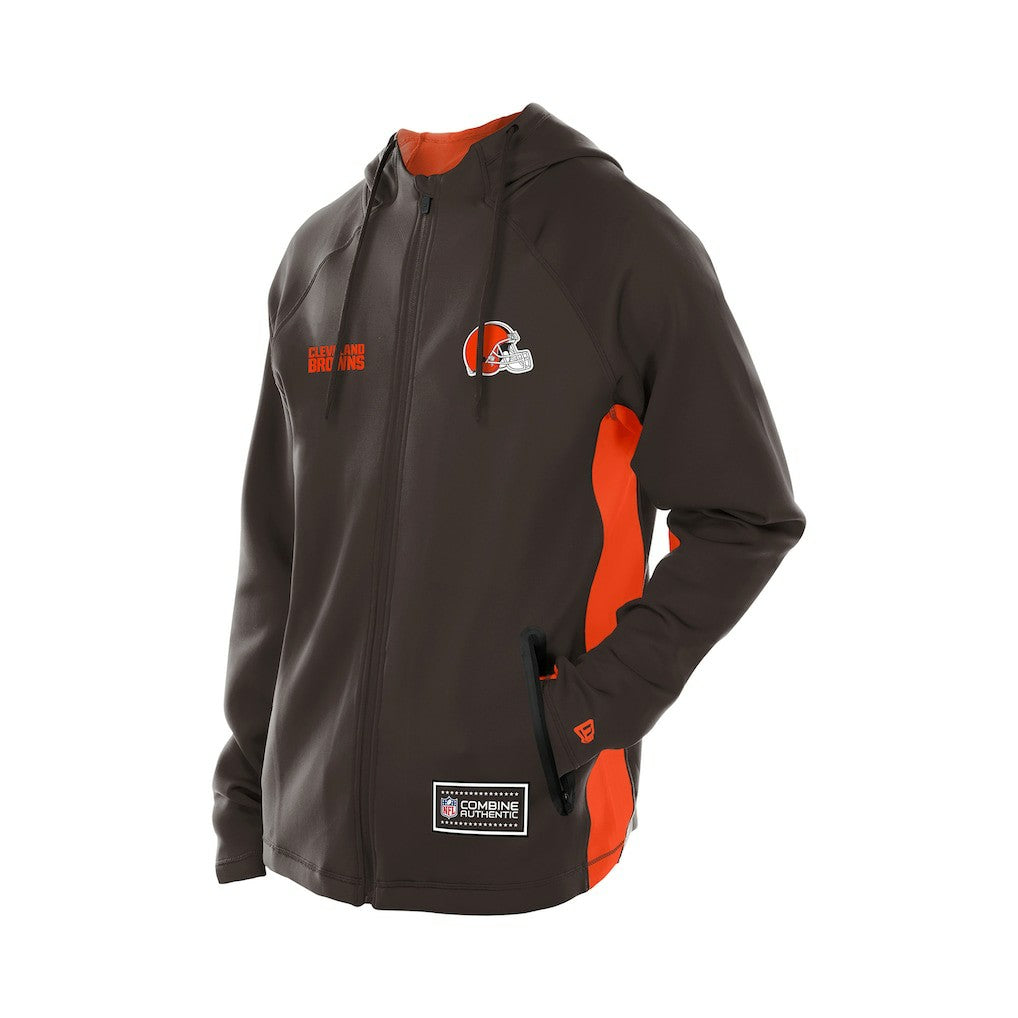 Cleveland Browns Combine Authentic Raglan Scuba Full-Zip Hoodie | NFL Sale
