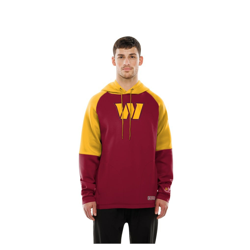 Washington Commanders Combine Authentic Color Block Raglan Pullover Hoodie | NFL Near me