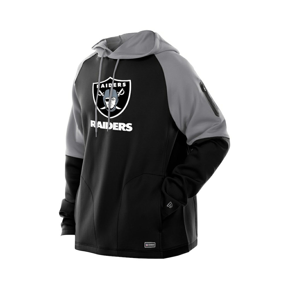 Las Vegas Raiders Combine Authentic Color Block Raglan Pullover Hoodie | NFL Outlet