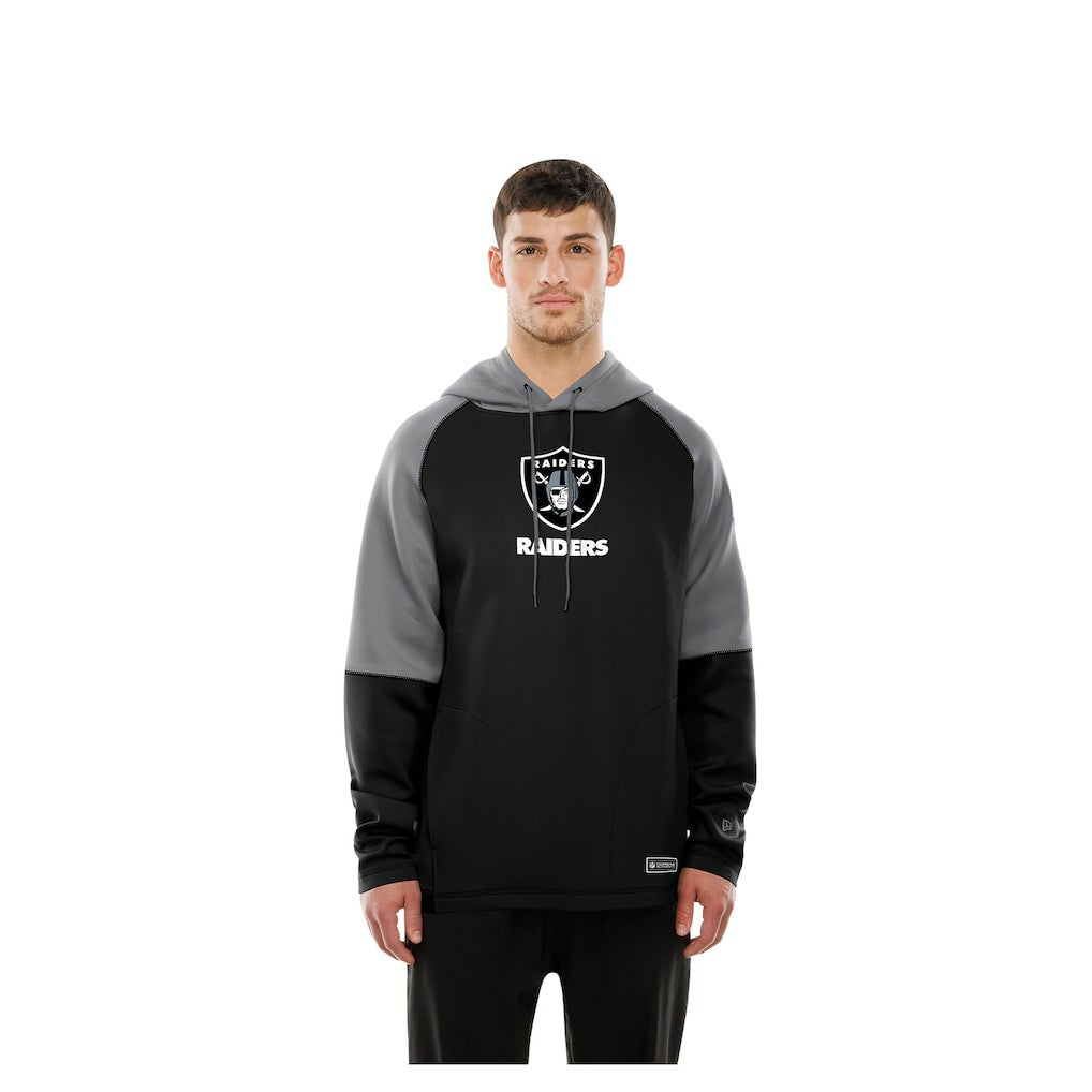 Las Vegas Raiders Combine Authentic Color Block Raglan Pullover Hoodie | NFL Outlet