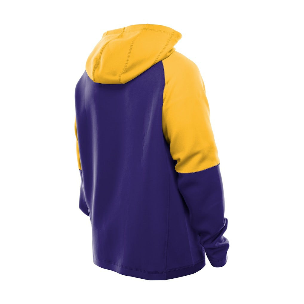 Minnesota Vikings Combine Authentic Color Block Raglan Pullover Hoodie | NFL Outlet