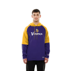 Minnesota Vikings Combine Authentic Color Block Raglan Pullover Hoodie | NFL Outlet