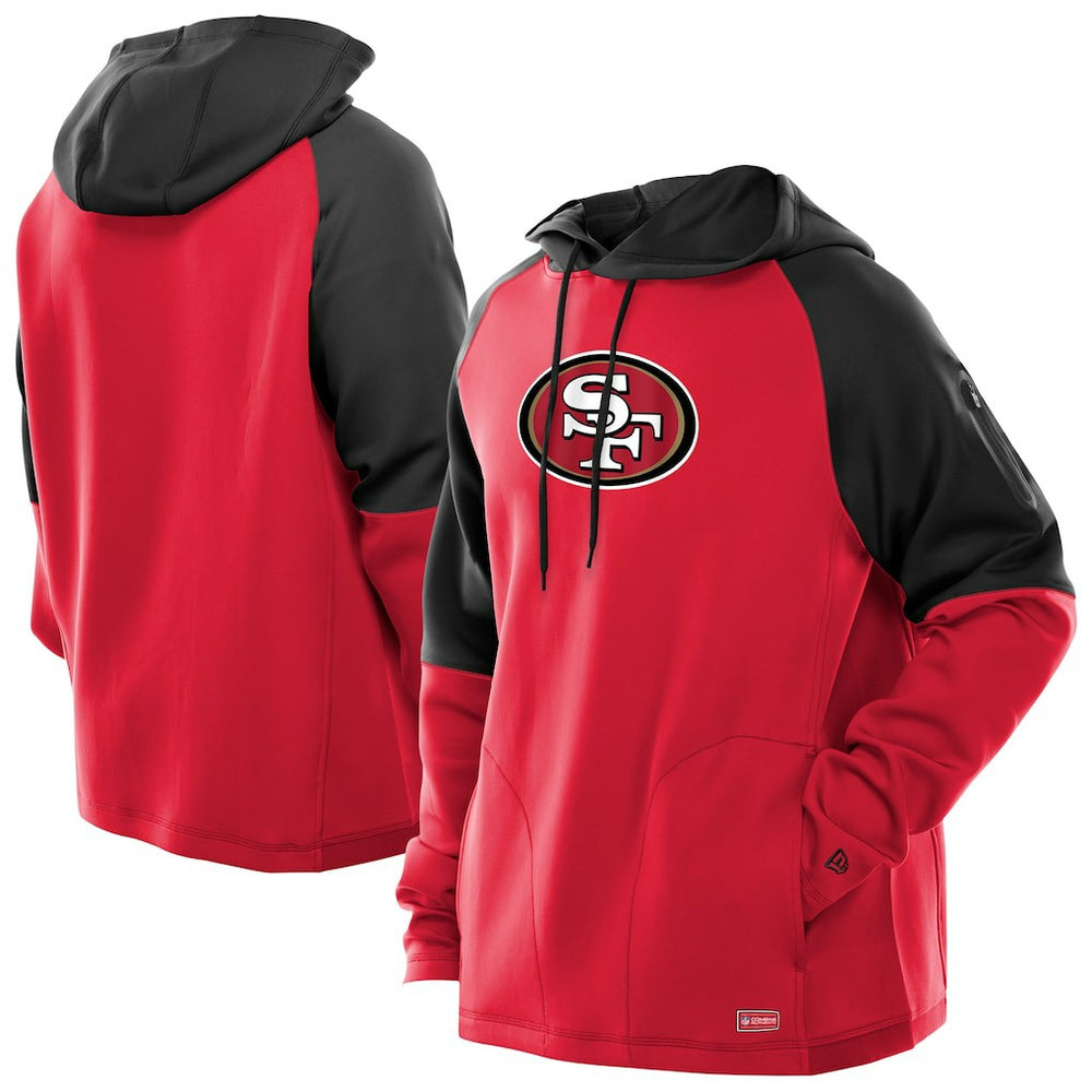 San Francisco 49ers Combine Authentic Color Block Raglan Pullover Hoodie | NFL Online