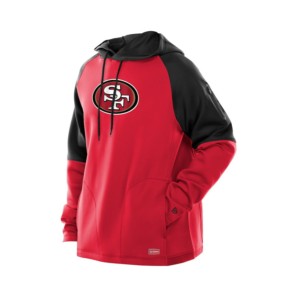 San Francisco 49ers Combine Authentic Color Block Raglan Pullover Hoodie | NFL Online