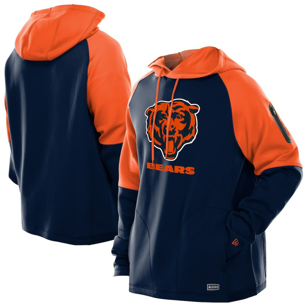 Chicago Bears Combine Authentic Color Block Raglan Pullover Hoodie | NFL On sale