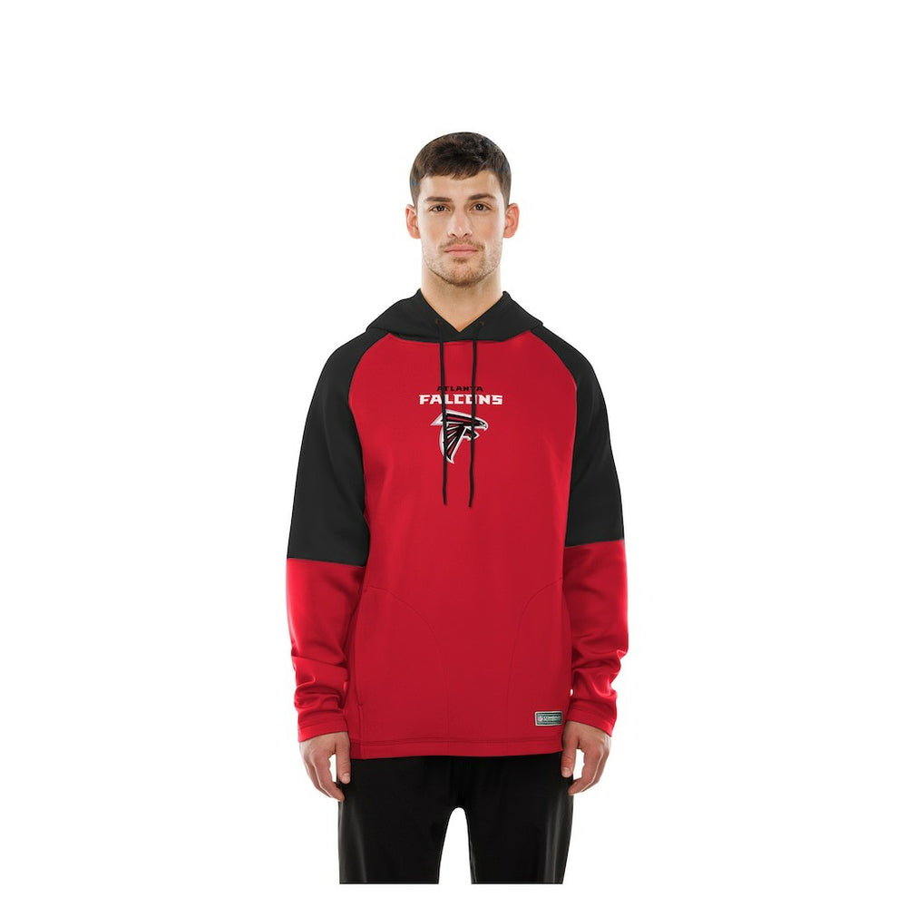 Atlanta Falcons Combine Authentic Color Block Raglan Pullover Hoodie | NFL Outlet