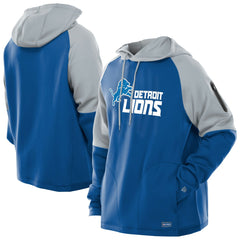 Detroit Lions Combine Authentic Color Block Raglan Pullover Hoodie | NFL New