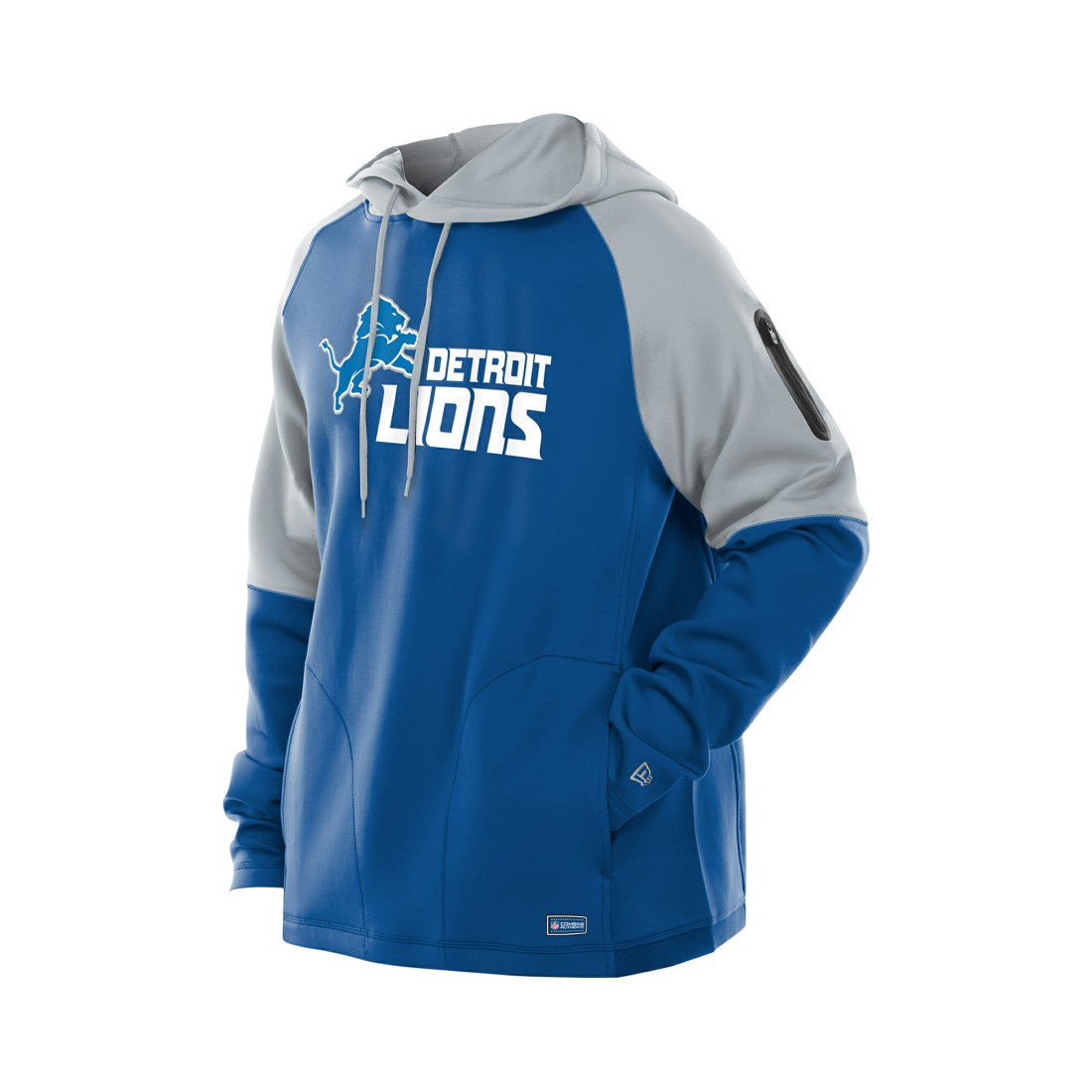 Detroit Lions Combine Authentic Color Block Raglan Pullover Hoodie | NFL New