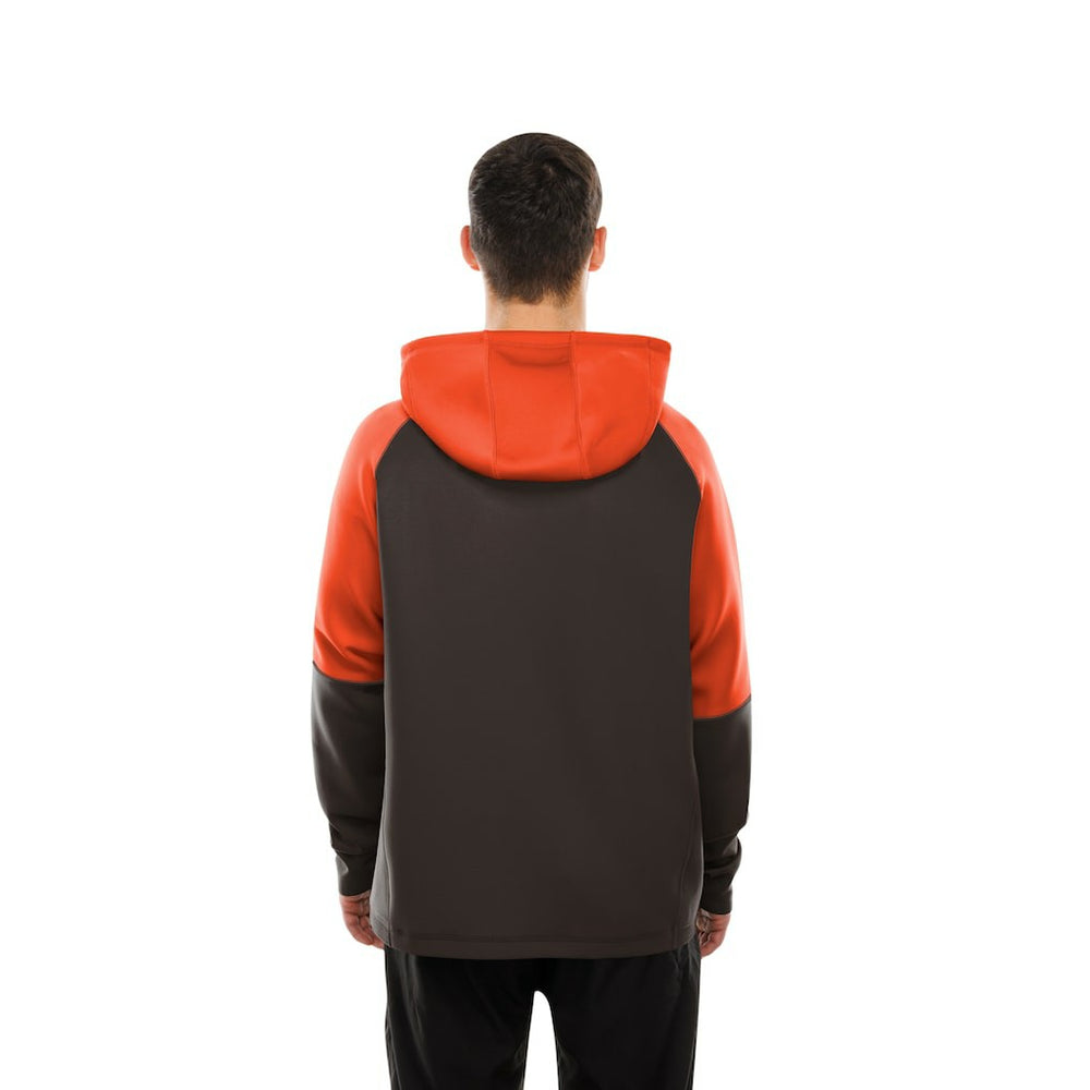 Cleveland Browns Combine Authentic Color Block Raglan Pullover Hoodie | NFL Outlet