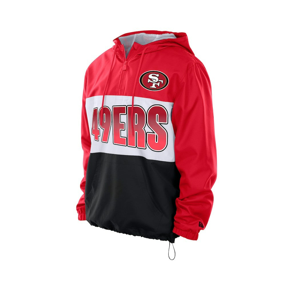 San Francisco 49ers Ripstop Quarter-Zip Hooded Windbreaker | NFL Hot