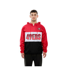San Francisco 49ers Ripstop Quarter-Zip Hooded Windbreaker | NFL Hot