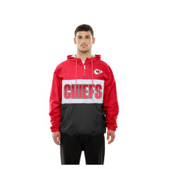 Kansas City Chiefs Ripstop Quarter-Zip Hooded Windbreaker | NFL Online