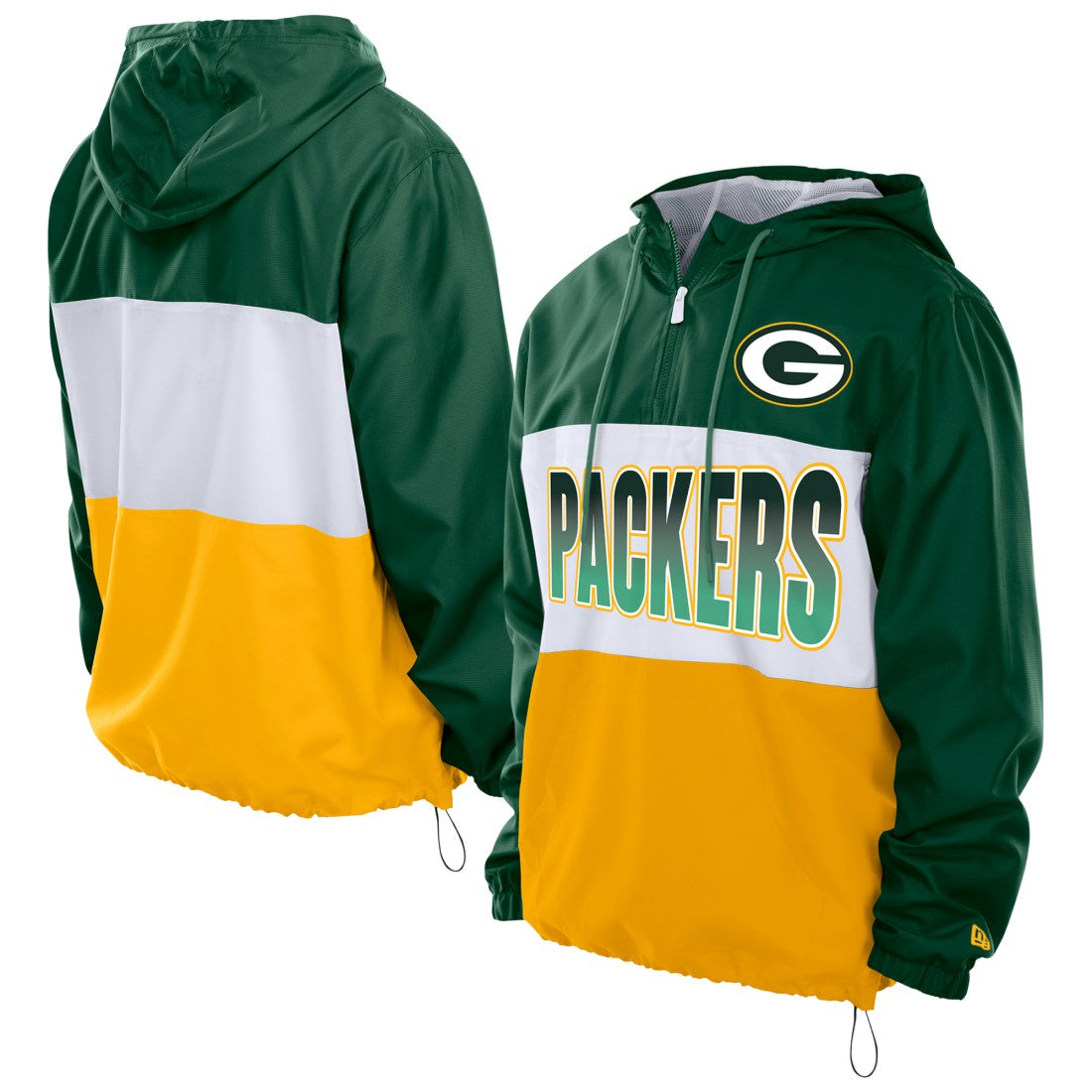 Green Bay Packers Ripstop Quarter-Zip Hooded Windbreaker | NFL On sale