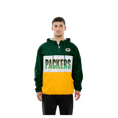 Green Bay Packers Ripstop Quarter-Zip Hooded Windbreaker | NFL On sale