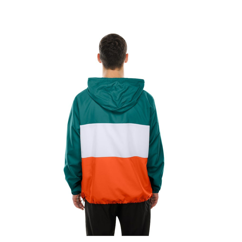 Miami Dolphins Ripstop Quarter-Zip Hooded Windbreaker | NFL Discount