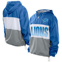 Detroit Lions Ripstop Quarter-Zip Hooded Windbreaker | NFL On sale