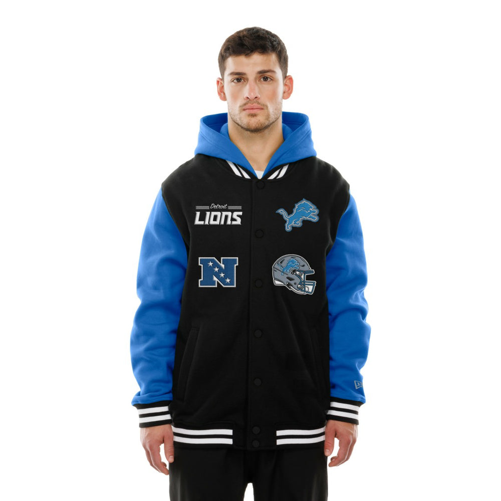 Detroit Lions Full-Snap Fleece Hoodie Jacket | NFL Hot