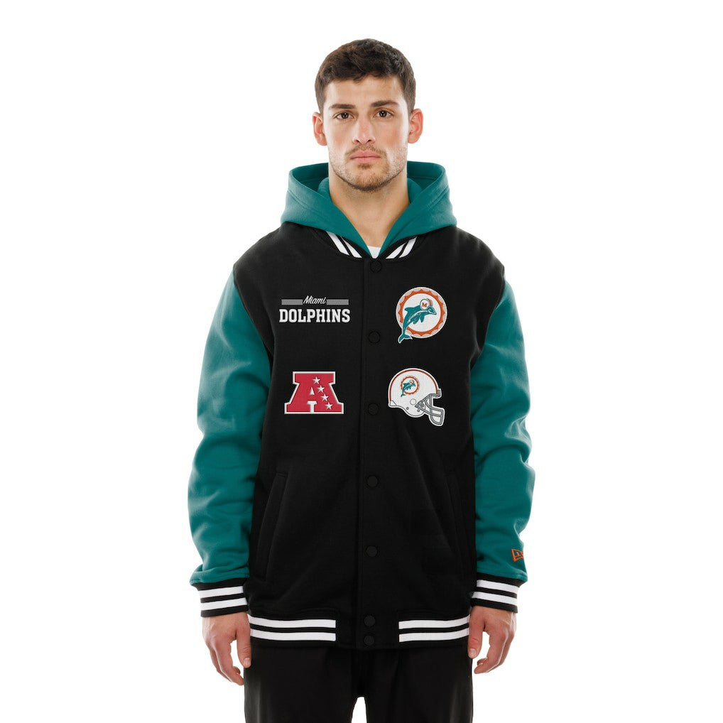 Miami Dolphins Full-Snap Fleece Hoodie Jacket | NFL New