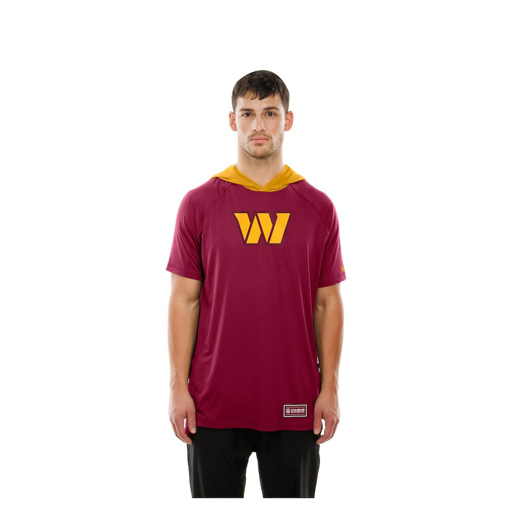 Washington Commanders Combine Authentic Hooded Raglan Short-Sleeve T-Shirt | NFL Hot