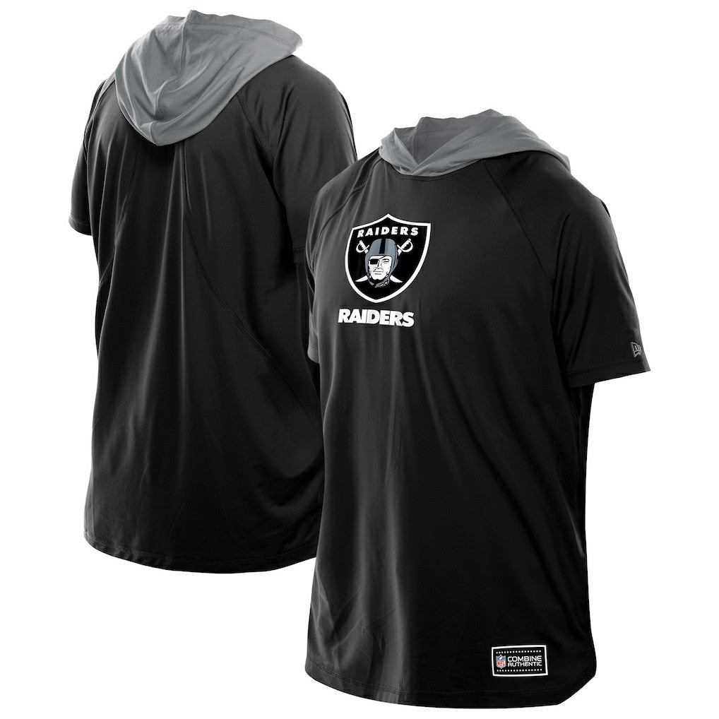Las Vegas Raiders Combine Authentic Hooded Raglan Short-Sleeve T-Shirt | NFL Near me
