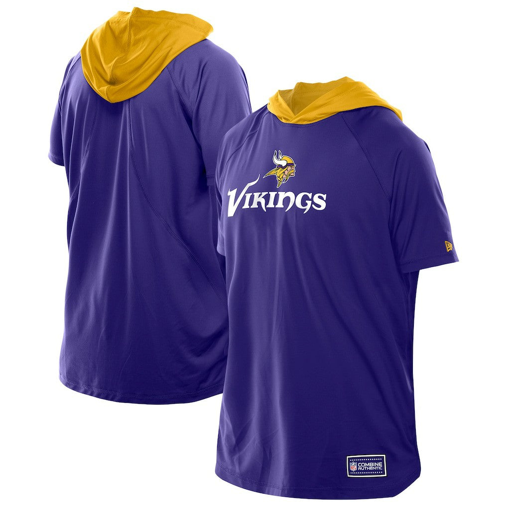 Minnesota Vikings Combine Authentic Hooded Raglan Short-Sleeve T-Shirt | NFL Outlet