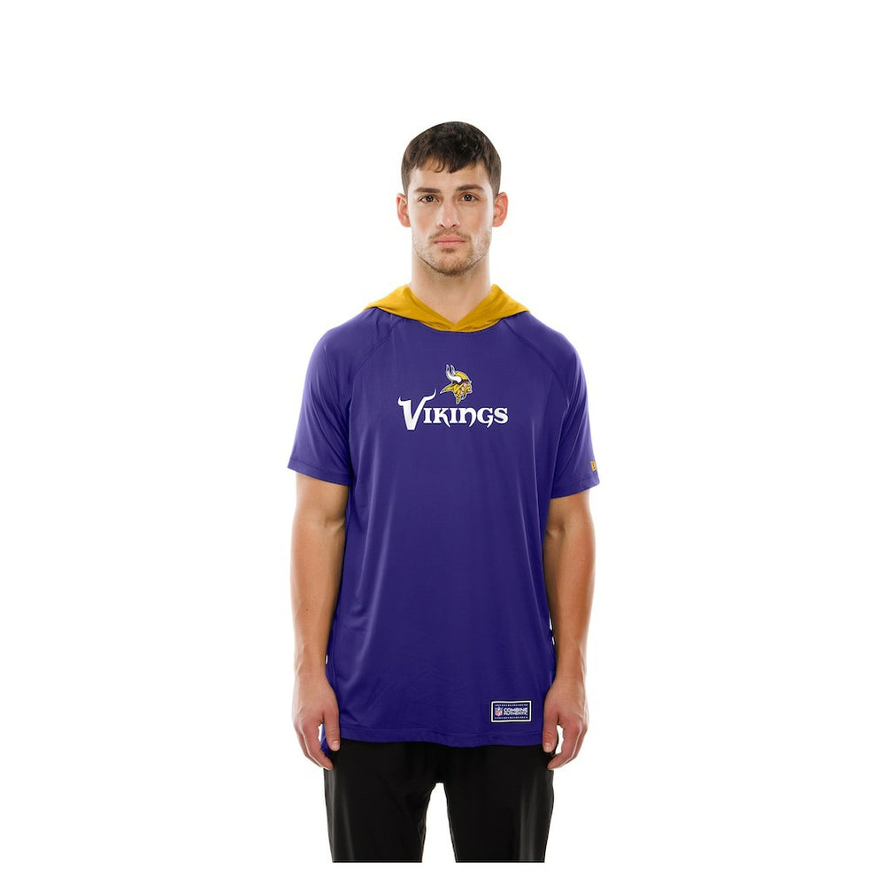 Minnesota Vikings Combine Authentic Hooded Raglan Short-Sleeve T-Shirt | NFL Outlet