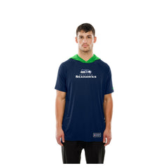 Seattle Seahawks Combine Authentic Hooded Raglan Short-Sleeve T-Shirt | NFL Discount