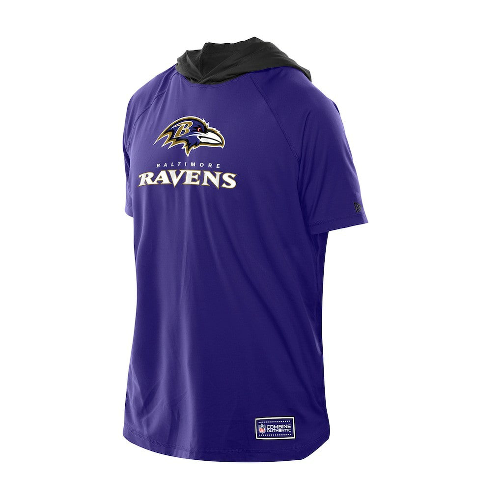 Baltimore Ravens Combine Authentic Hooded Raglan Short-Sleeve T-Shirt | NFL Sale