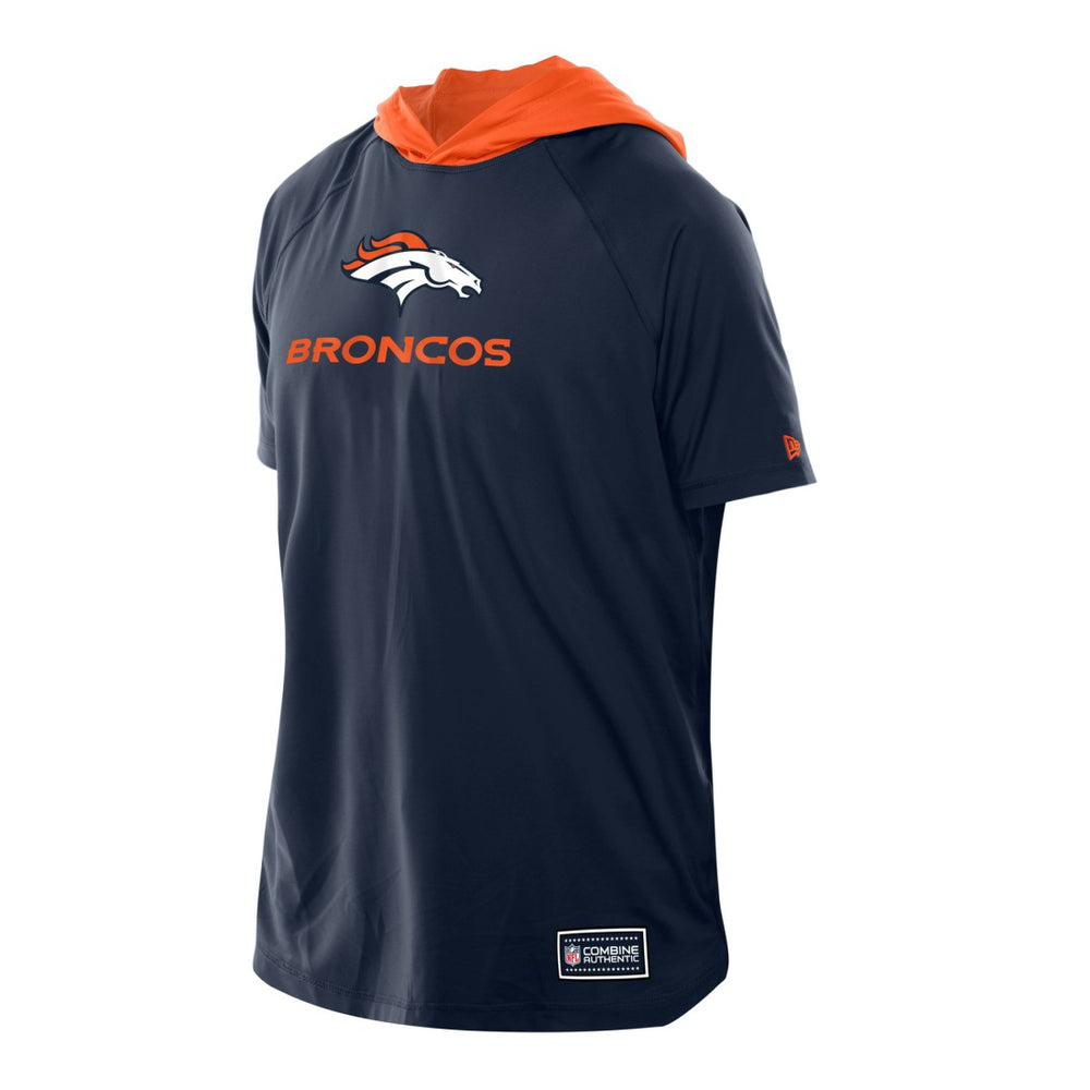 Denver Broncos Combine Authentic Hooded Raglan Short-Sleeve T-Shirt | NFL Discount