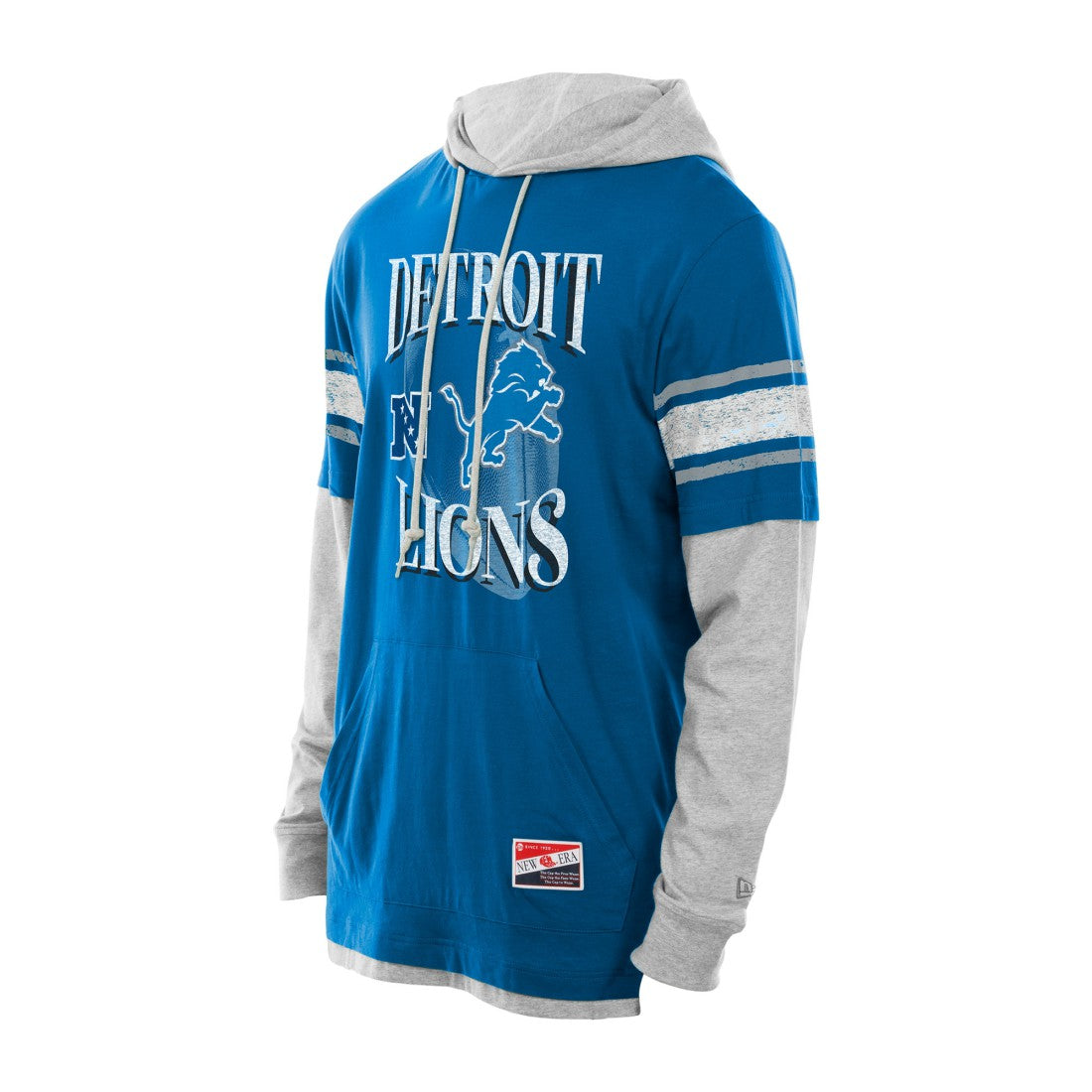 Detroit Lions Twofer Layered Long Sleeve Hoodie T-Shirt | NFL Outlet
