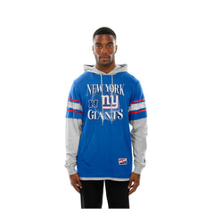 New York Giants Twofer Layered Long Sleeve Hoodie T-Shirt | NFL Outlet