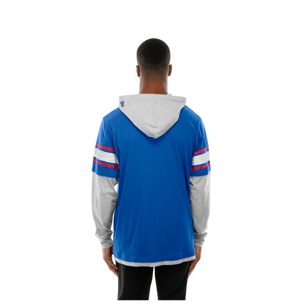 New York Giants Twofer Layered Long Sleeve Hoodie T-Shirt | NFL Outlet