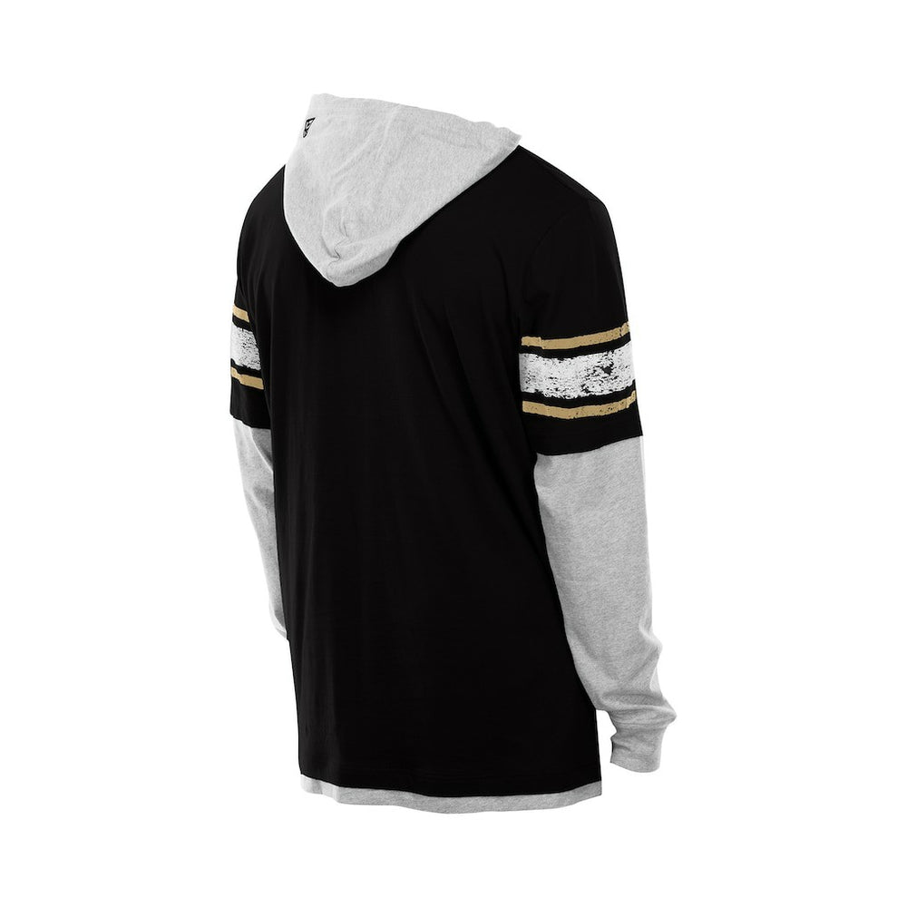New Orleans Saints Twofer Layered Long Sleeve Hoodie T-Shirt | NFL US