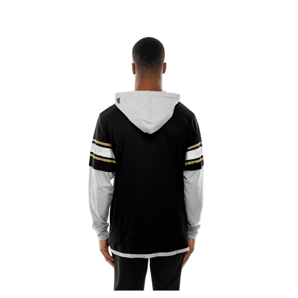 New Orleans Saints Twofer Layered Long Sleeve Hoodie T-Shirt | NFL US